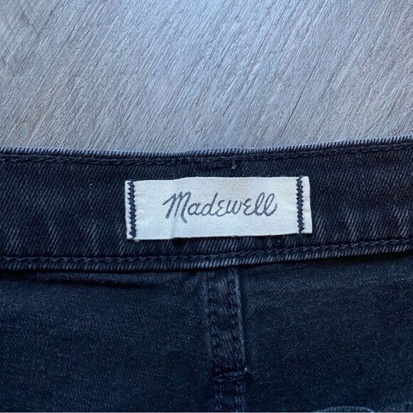 Madewell High Rise Shorts Button Fly Black 28 Waist Festival - Picture 3 of 11